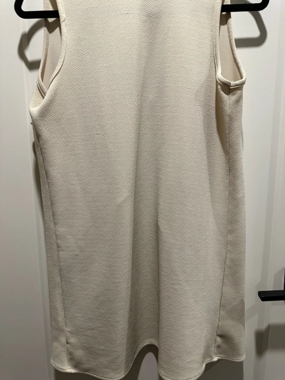 Sleeveless Drape Front Vest - Cream - Picture 5 of 6